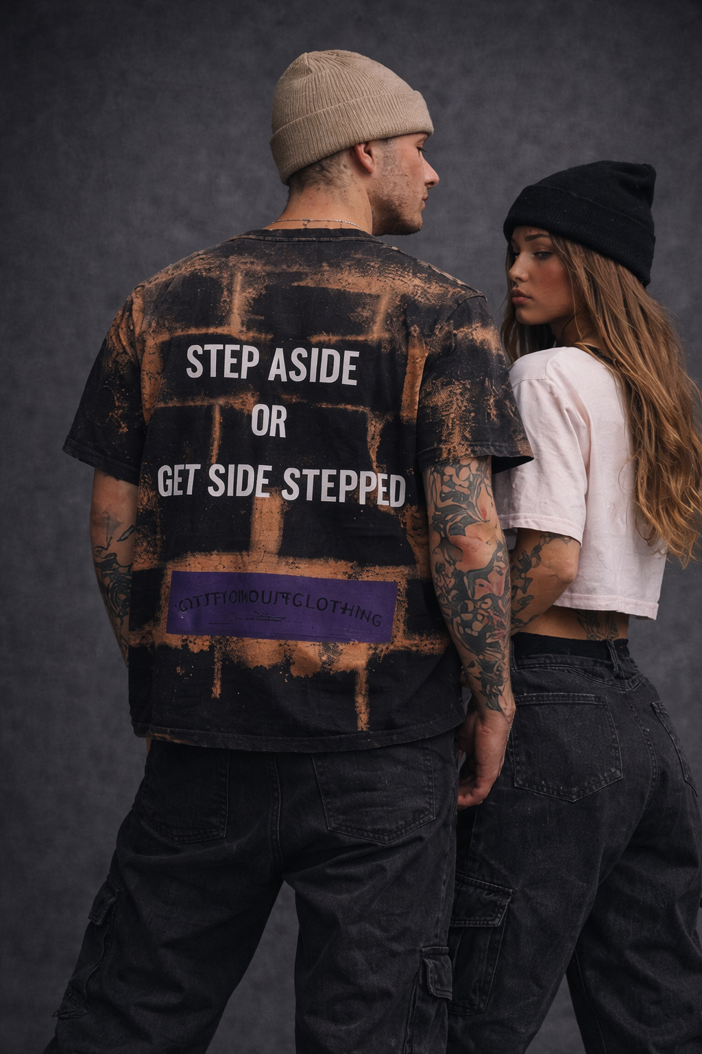 brick back black tee